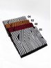 Reversible Cross Striped Cashmere Feeling Scarf